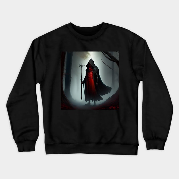 The king of the forest Crewneck Sweatshirt by Dark Art World